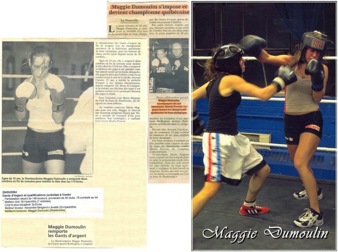 Maggie Dumoulin boxe