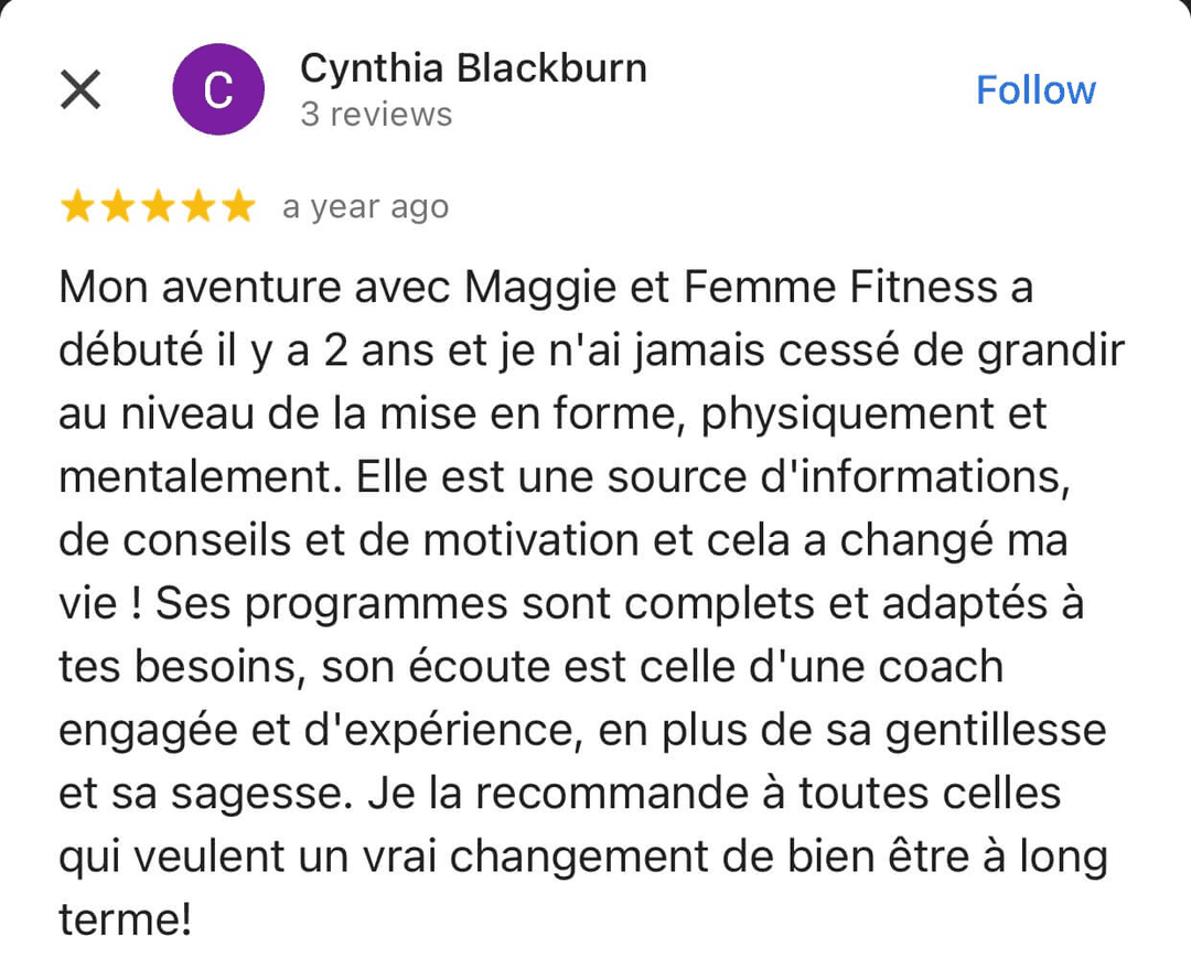 Témoignage de Cynthia